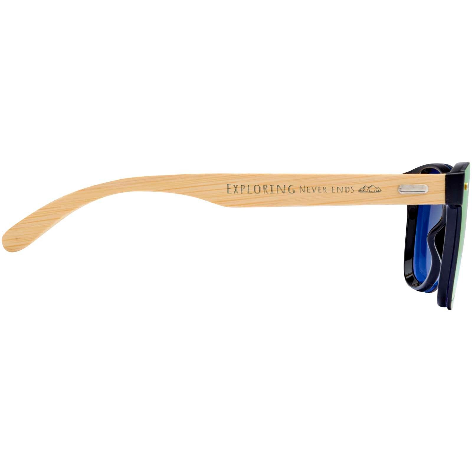 Tan Sonnenbrille mit Bambusbügeln - gelb-683