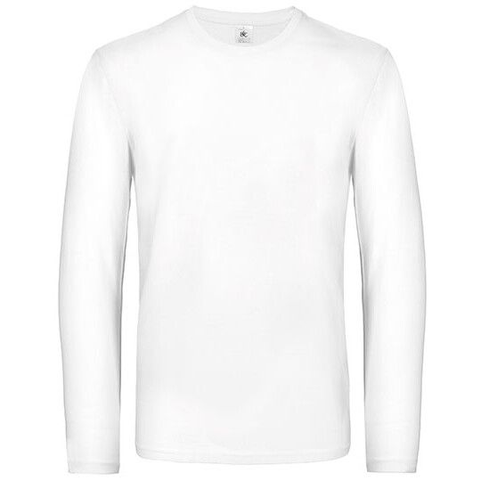 Men´s T-Shirt #E190 Long Sleeve für Herren - white - L-100