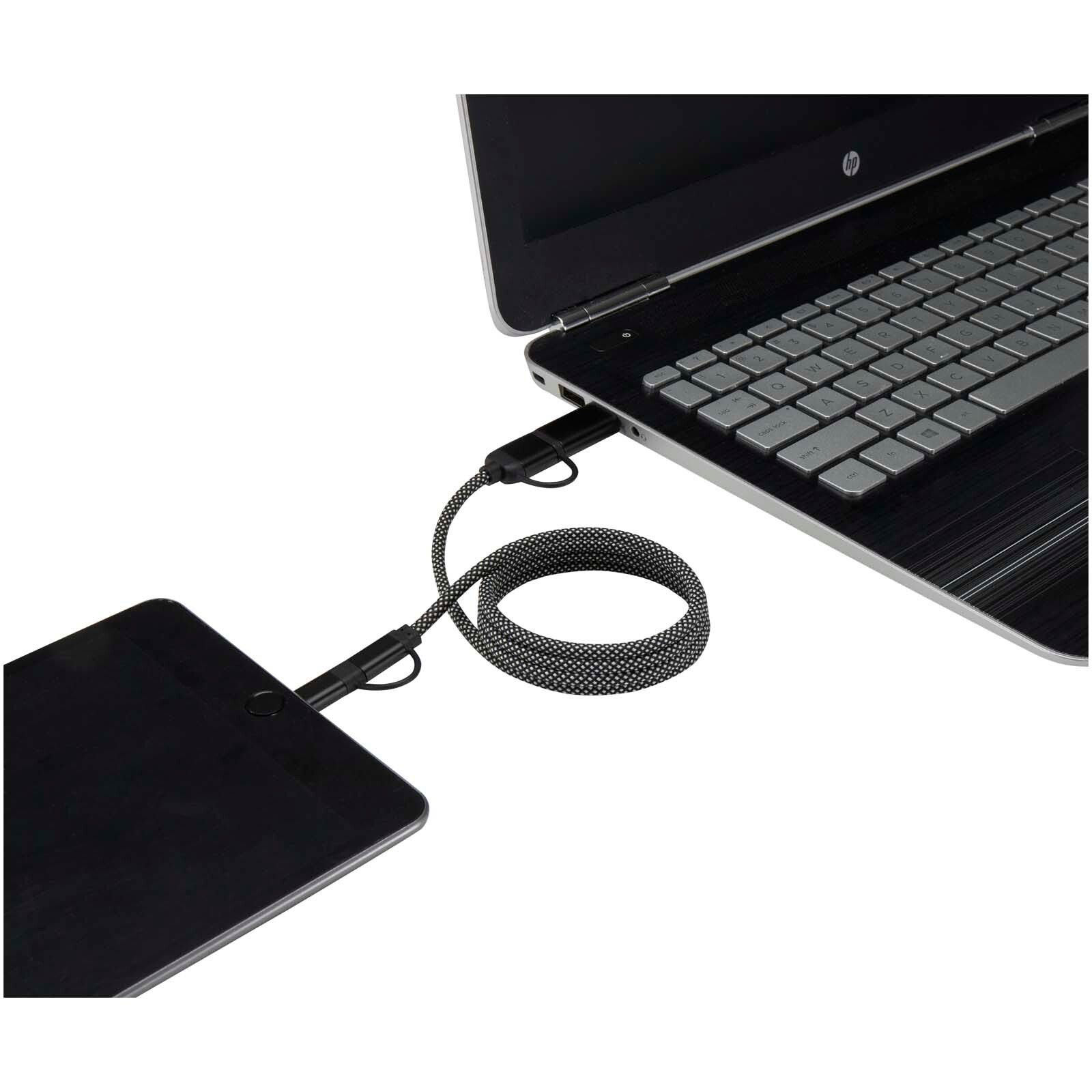 SMART 65 W, 100 cm, RCSs magnetisches 5-in-1-Ladekabel - schwarz-750