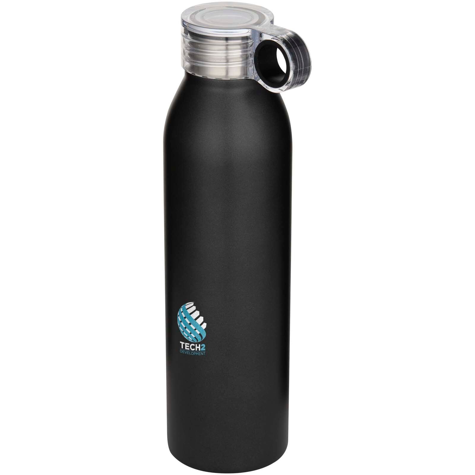 Grom 650 ml RCS-zertifizierte Trinkflasche aus recyceltem Edelstahl - schwarz-146