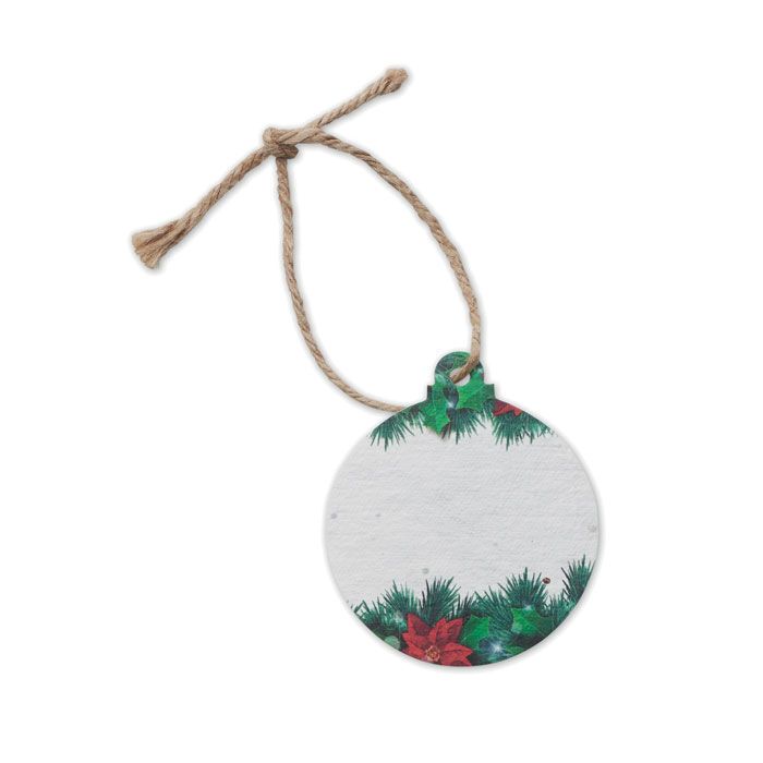 Weihnachtsschmuck Samenpapier BAUSEED - weiß-572