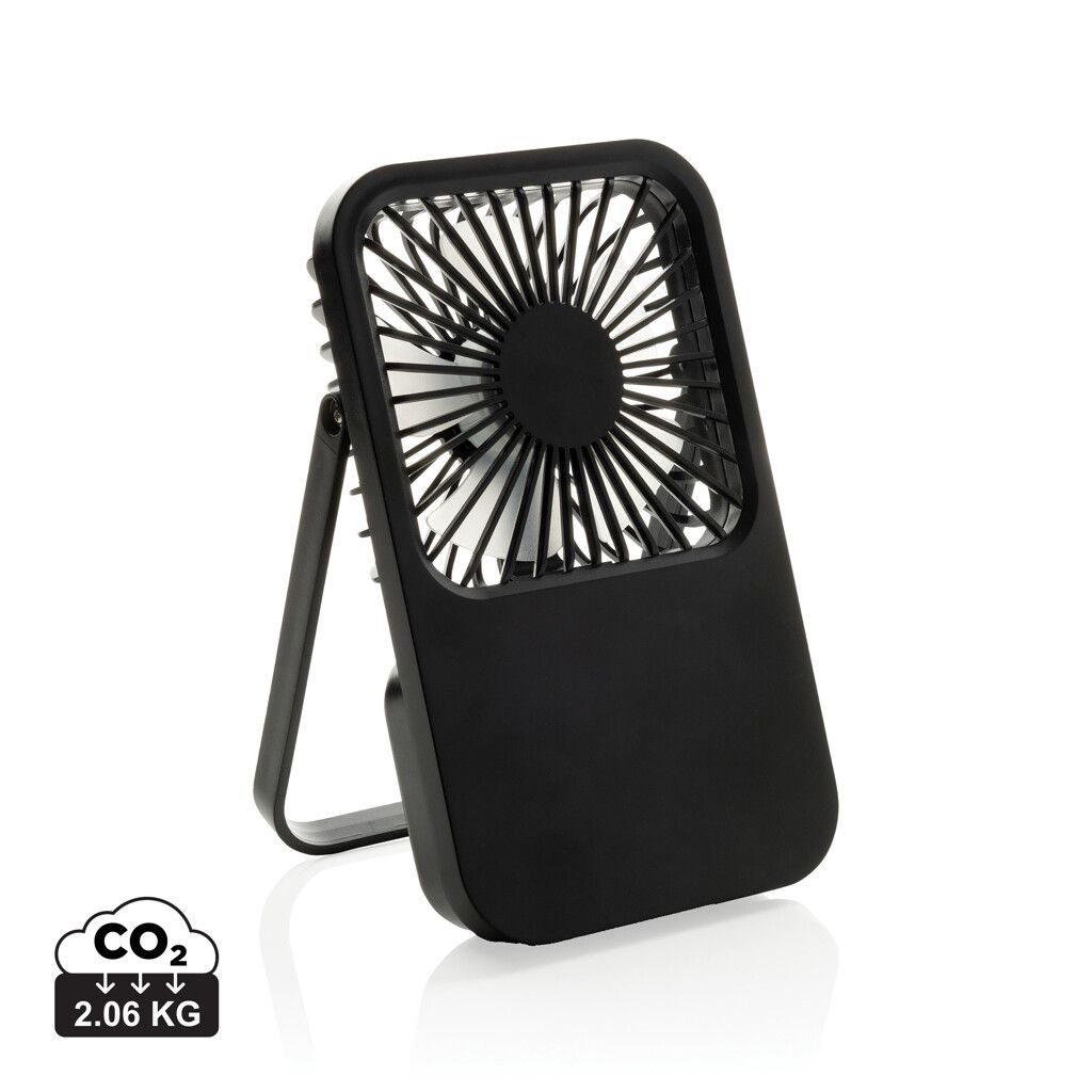 Aervina wiederaufladbarer Tischventilator aus RCS rec. ABS - schwarz-863