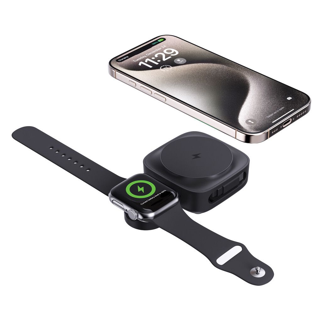 Urban Vitamin Goleta 2-in-1 15W Magnetic Wireless Charger - schwarz-817