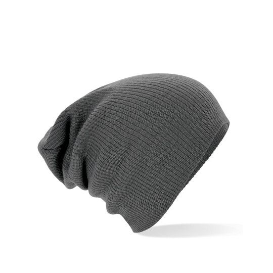 Slouch Beanie - smoke grey-417