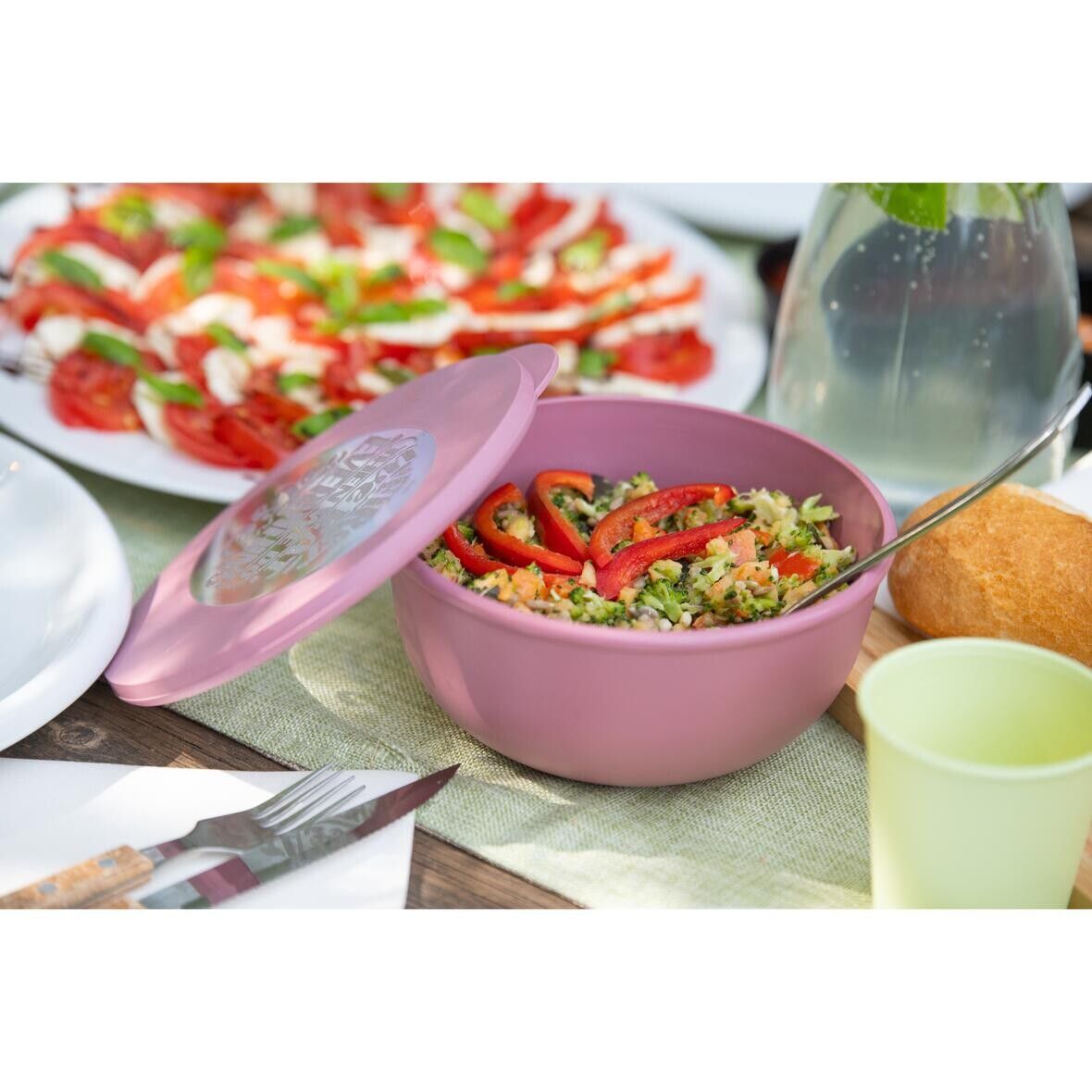 Food-Bowl ToGo, Deluxe, 1,0 l - behagliches blau - transparent-335