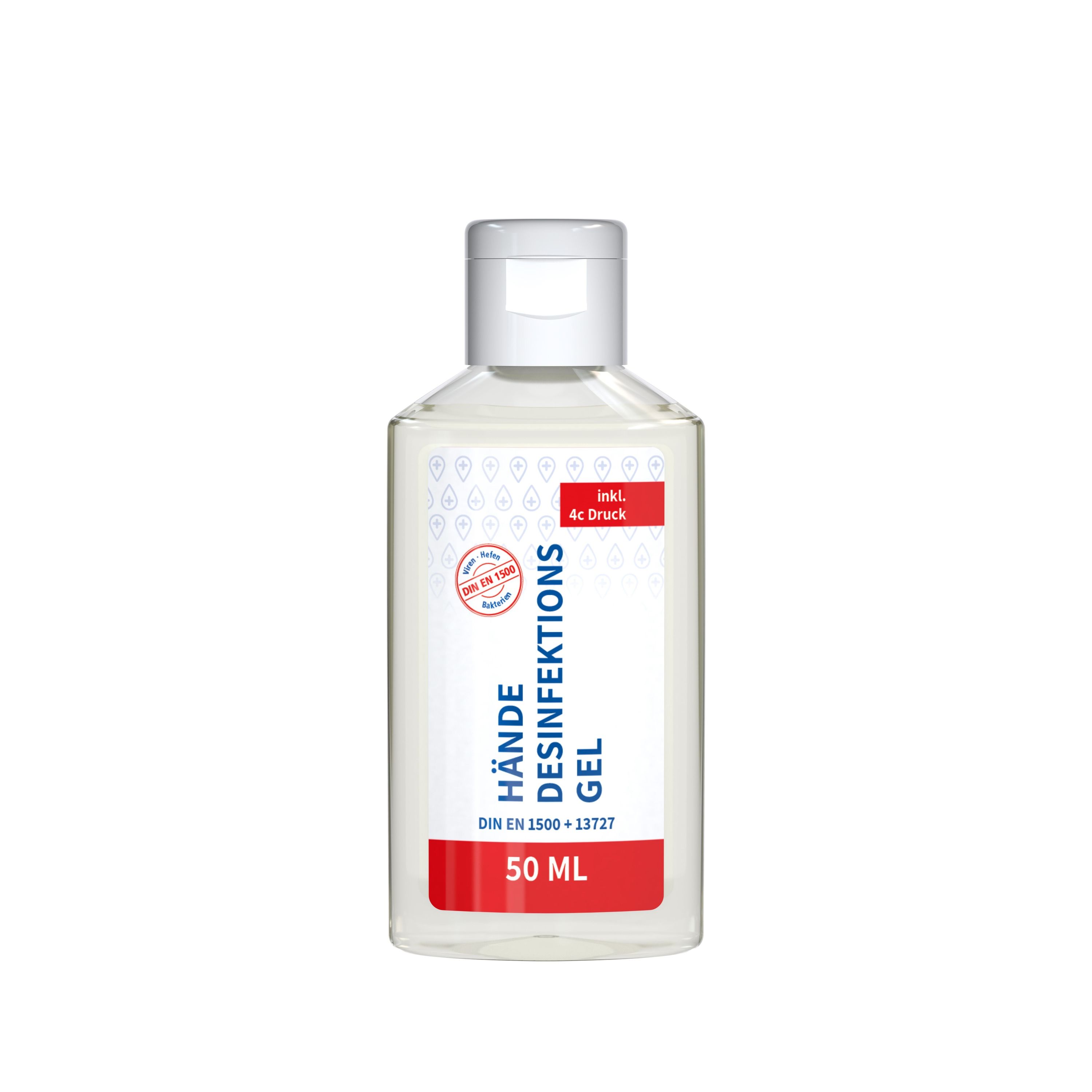 50 ml Flasche Hände-Desinfektionsgel (DIN EN 1500) Body Label-398