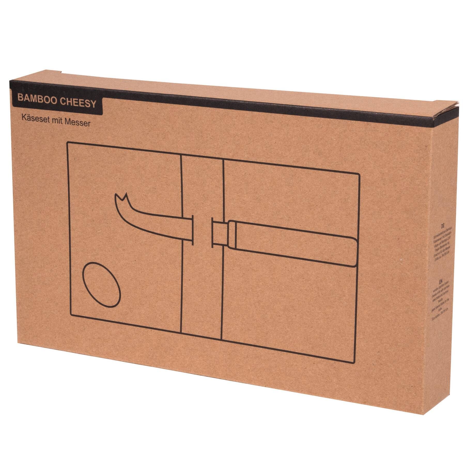 Käseset BAMBOO CHEESY - braun-697