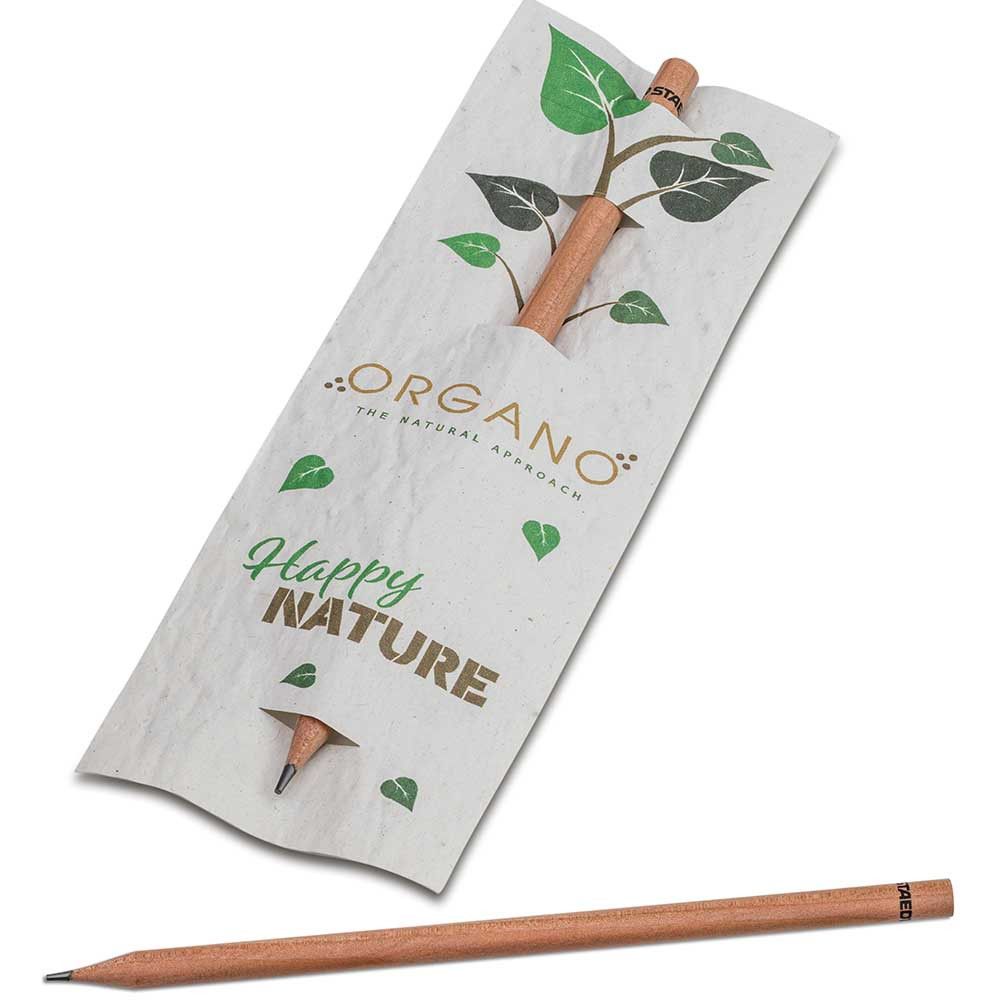 Bleistift im Samenpapieretui - Blumenmischung, Digitaldruck Vorder- und Rückseite-356