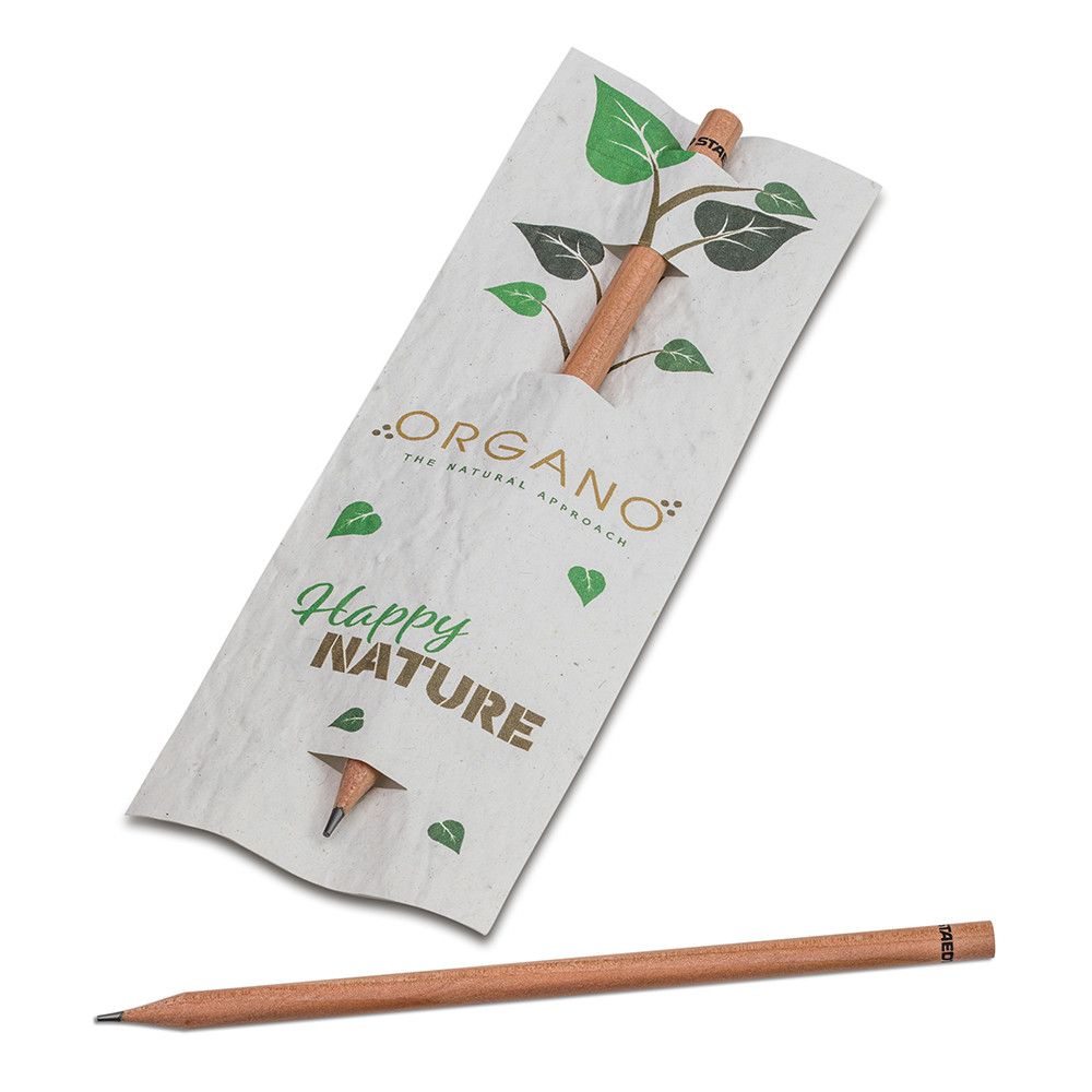 Bleistift im Samenpapieretui - Blumenmischung, Digitaldruck Vorder- und Rückseite-356
