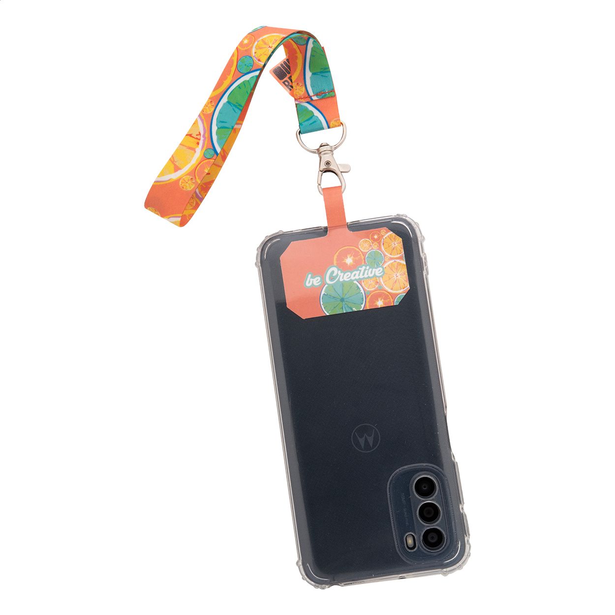 SuboFob Mobile RPET Individuelles RPET Handyhalter-Handgelenkschlaufe - weiß-684