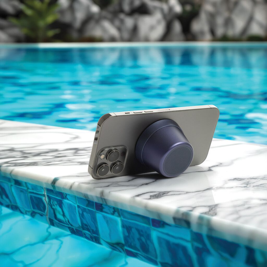 Nivio magnetischer 5W-Speaker aus RCS recyceltem Aluminium - blau-827