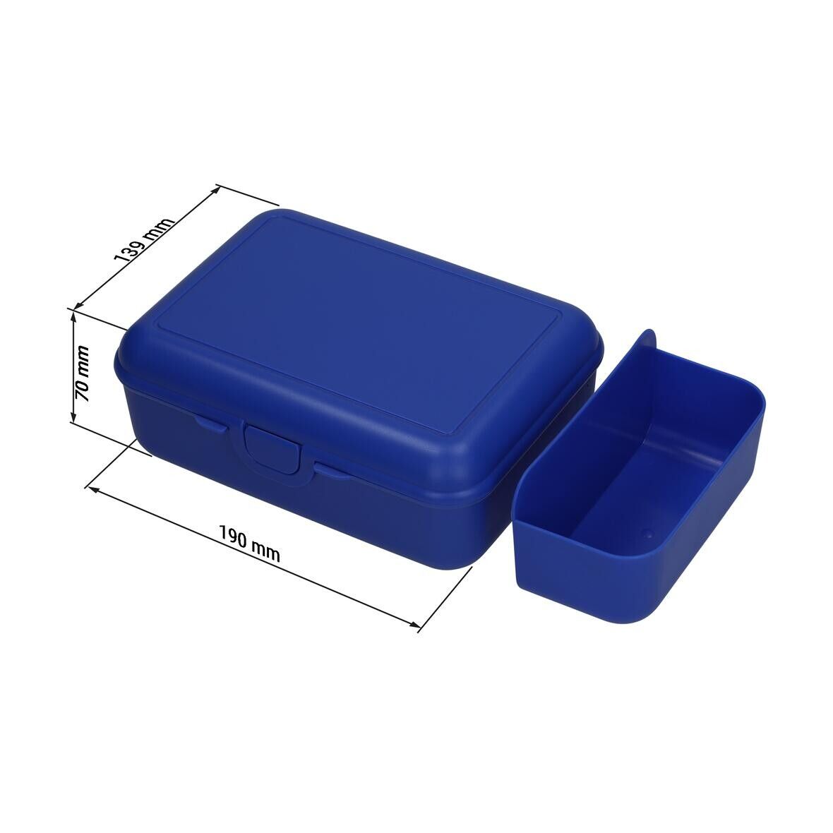 Vorratsdose School-Box deluxe, mit Trennschale - standard-rot-425