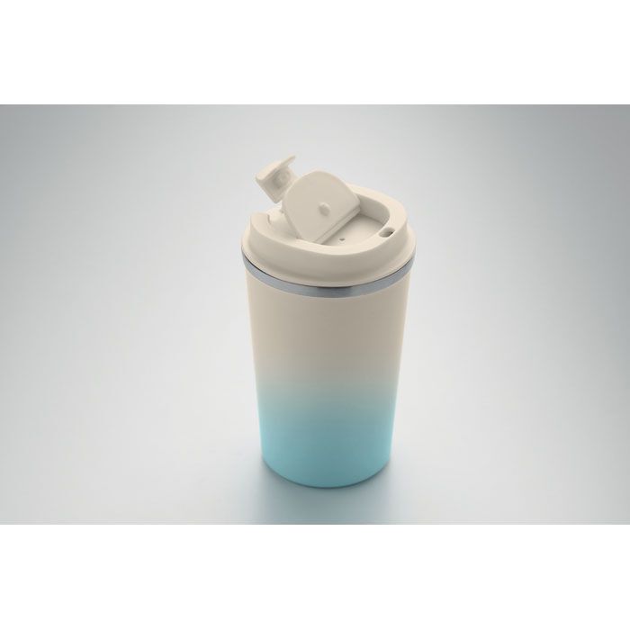 Doppelwandiger Becher 350 ml BRACE GRADIENT - babyblau-696