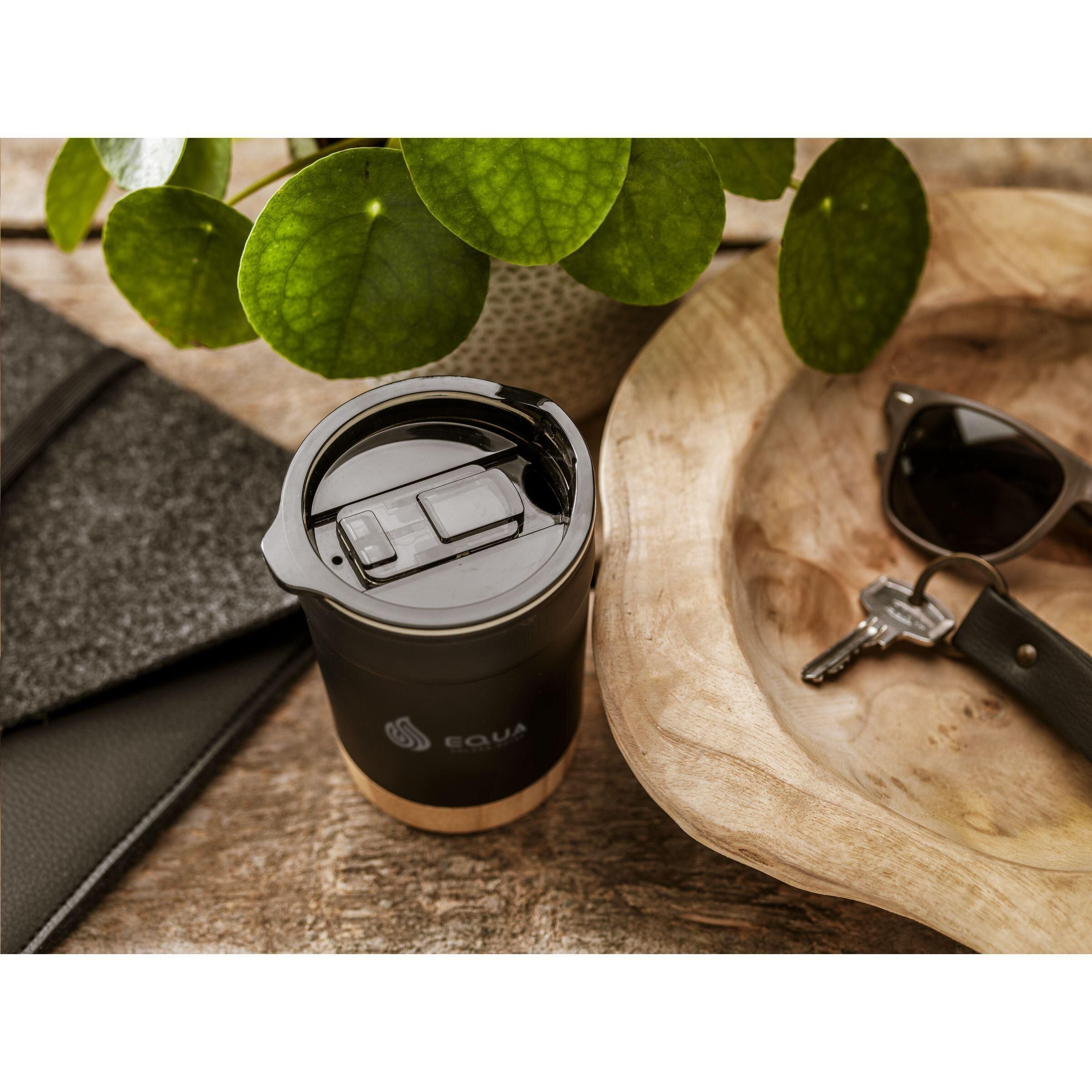 Kobe Bamboo RCS Recycled Steel 350 ml Kaffeebecher - schwarz-18