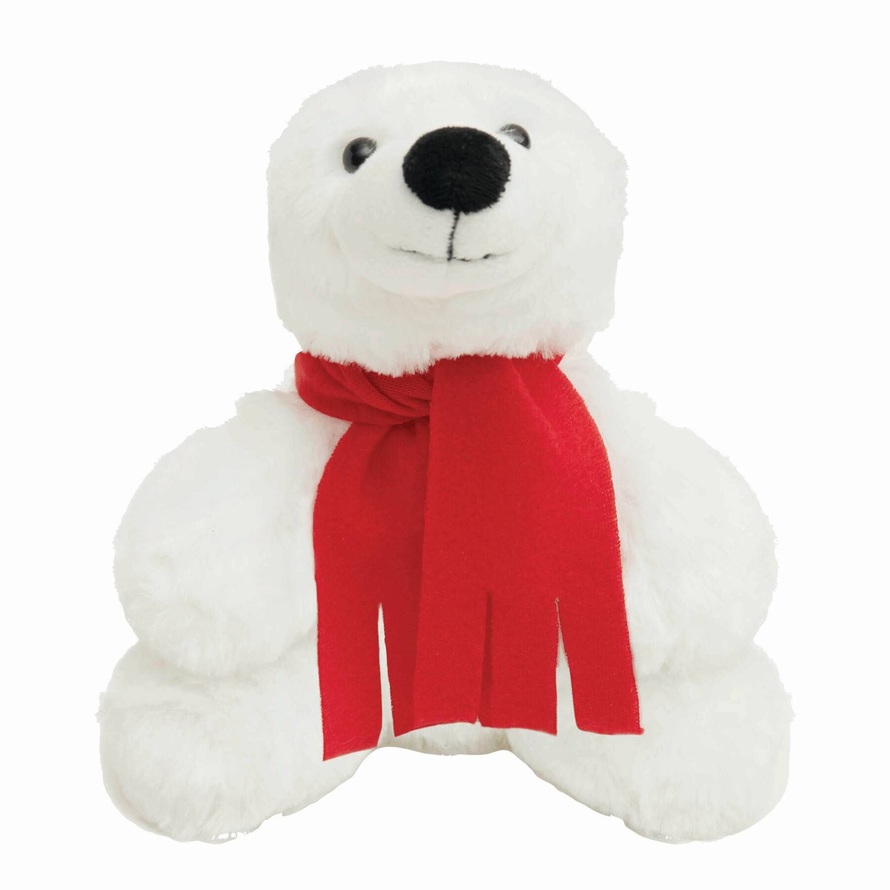 Plüsch-Eisbär LARS - rot - weiß-821