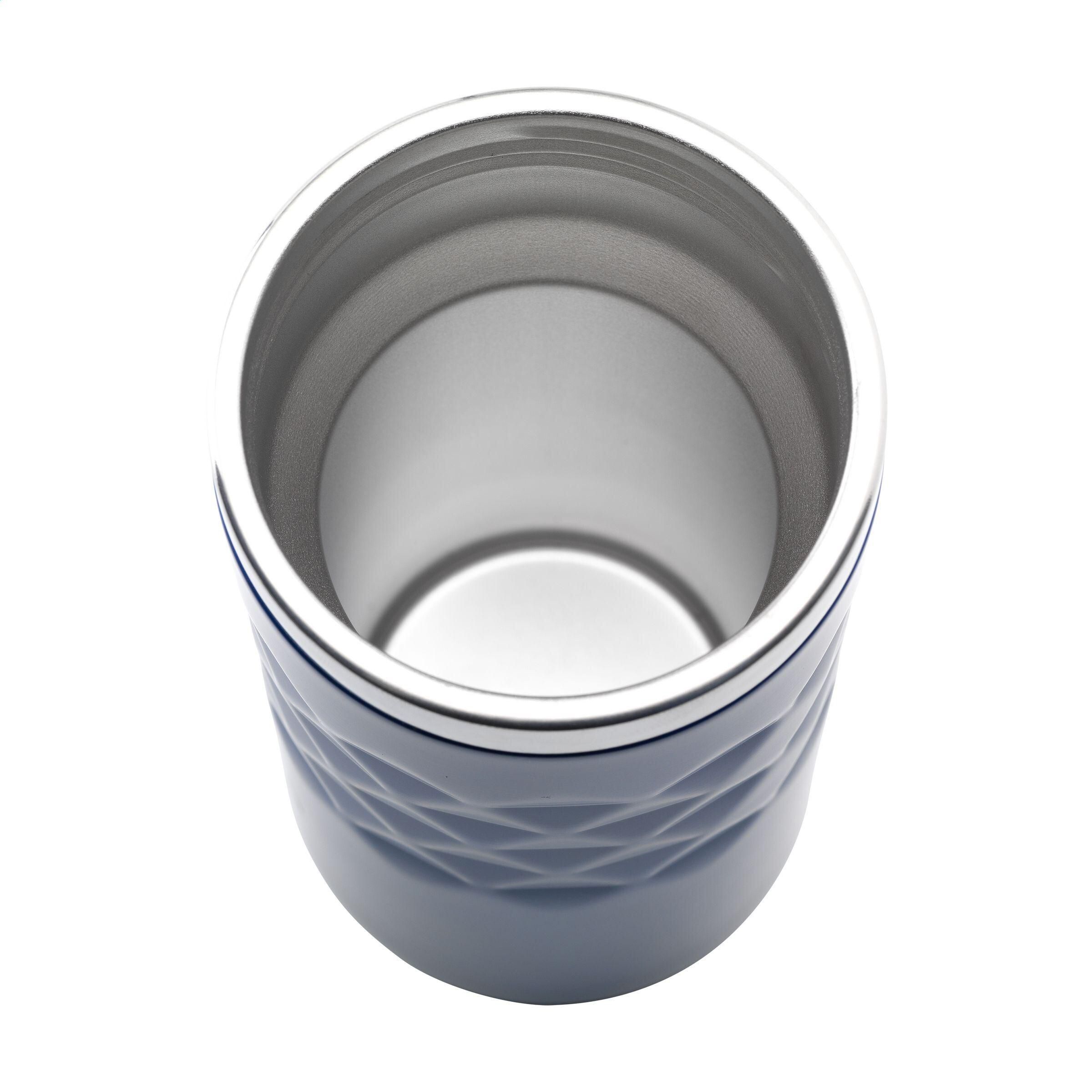 Geometric Mug RCS Recycled Steel 280 ml Thermobecher - blau-322