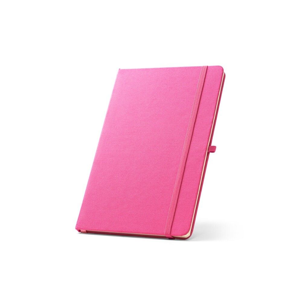ANNE A5 Notizbuch aus recyceltem Polyester mit linierten Seiten - rosa-867
