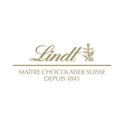 Lindt Logo auf weißem Hintergrund