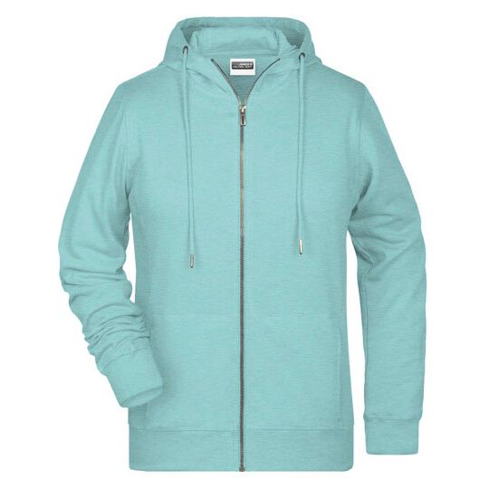Ladies´ Zip-Hoody - petrol melange-999