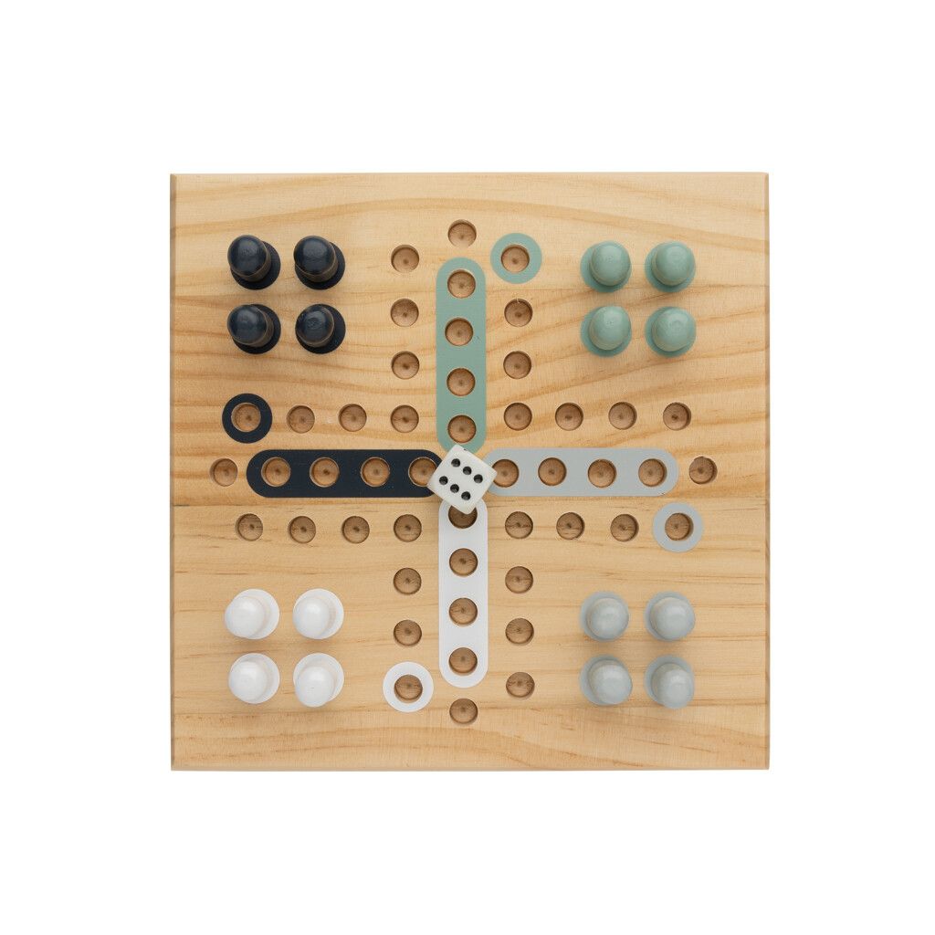 Claire Ludo-Spiel aus Holz - braun-812