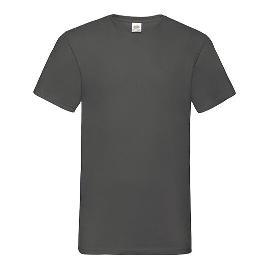 Valueweight V-Neck T - light graphite solid-101