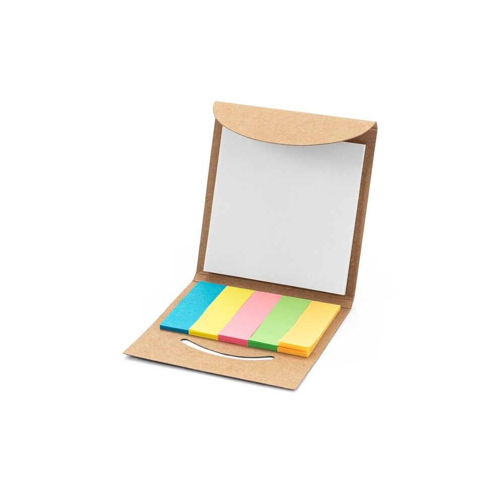 AINSLEY Büroset 2-in-1- aus 100 % Recyclingpapier mit 6 Haftnotizblöcken - natur-763