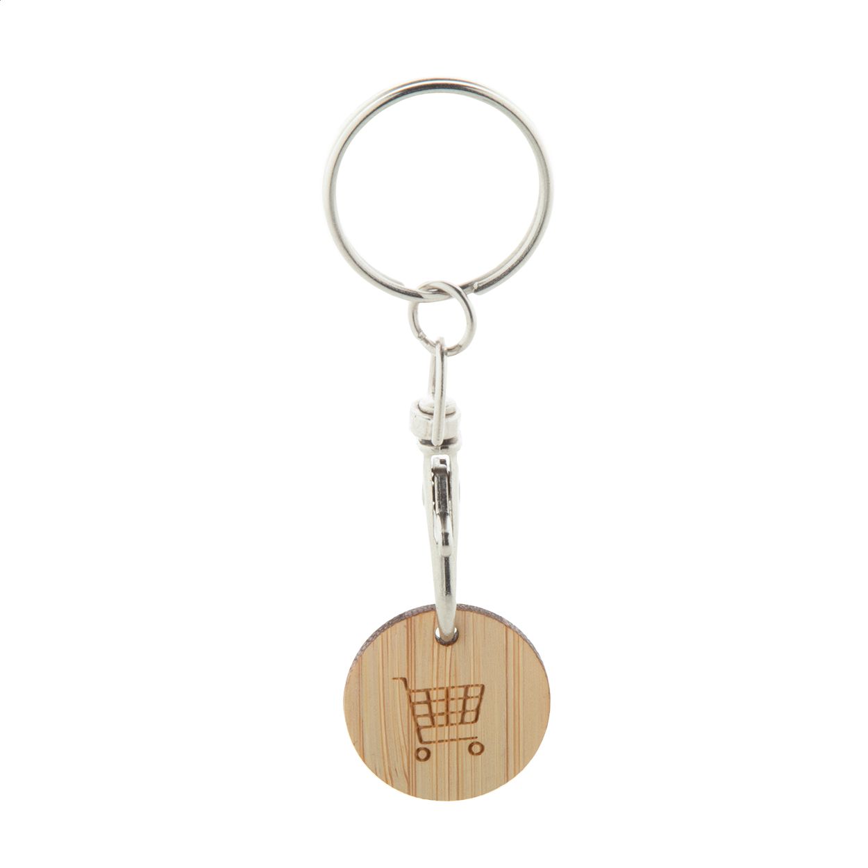 Einkaufswagen-Chip/Schlüsselanhänger Boomarket - natur-335