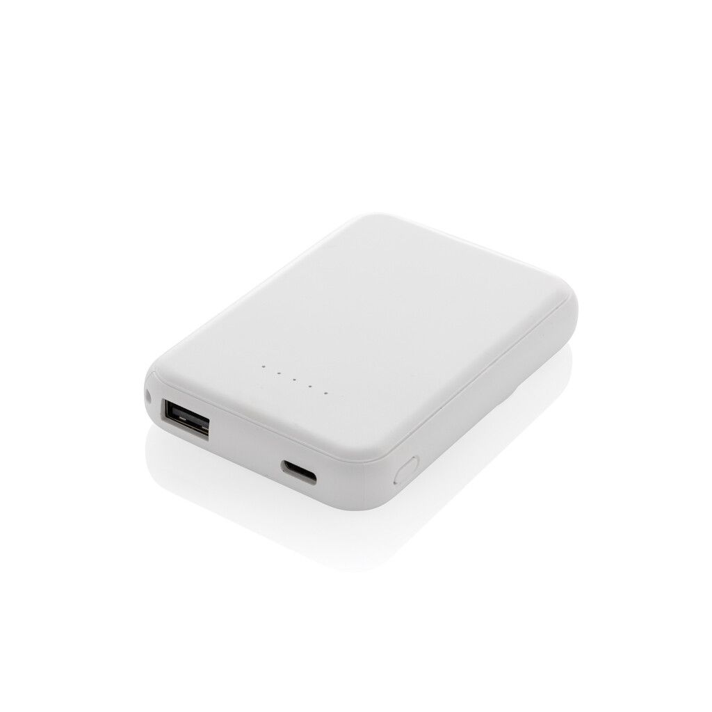 Stellar 5.000mAh 5W magnetische Powerbank aus RCS rec. ABS - weiß-720