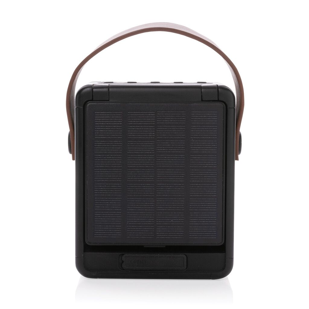 Skywave 12W Solar-Lautsprecher aus RCS recyceltem Kunststoff - schwarz-459