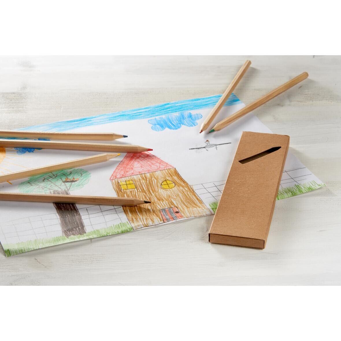 Malstifte-Set Nature 6 lang - natur-894