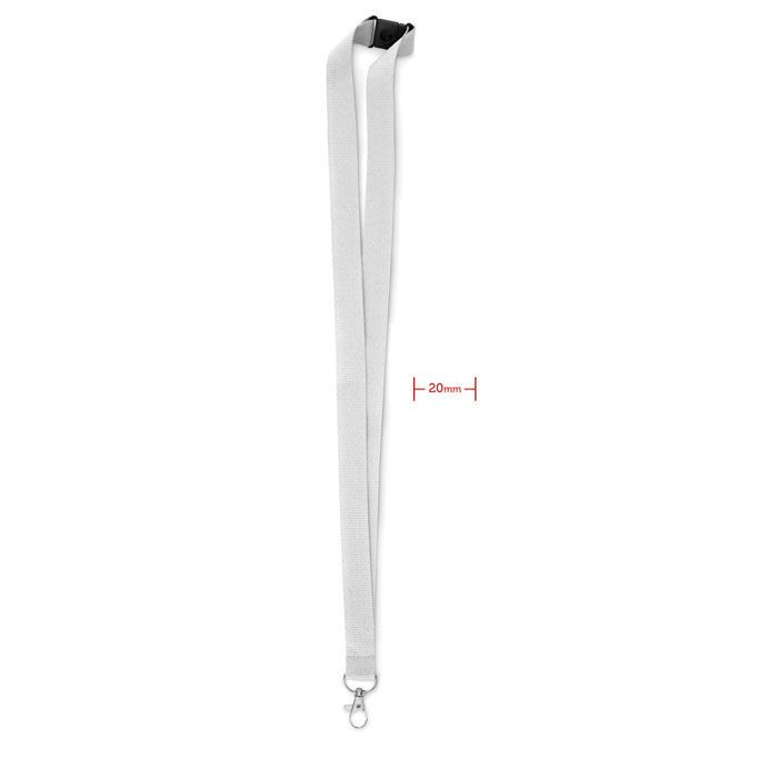 Lanyard mit Karabiner 20mm PANY - weiß-245