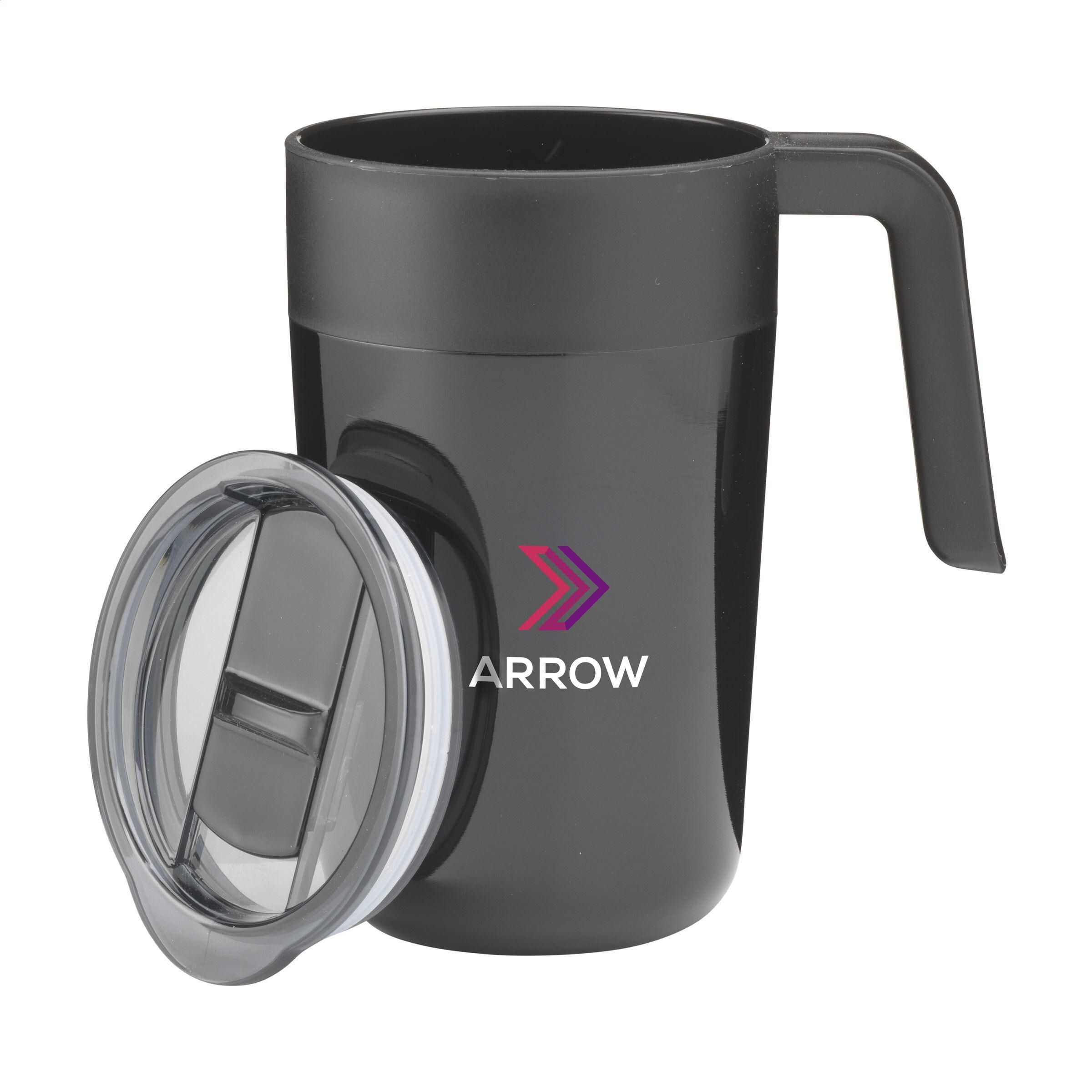 Fika RCS Recycled Steel Cup 400 ml Thermobecher - schwarz-70