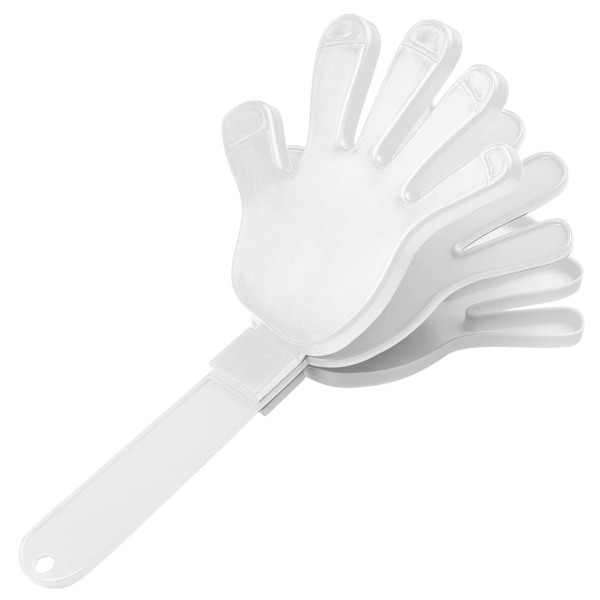 Klapper Hand, einfarbig - weiß-991