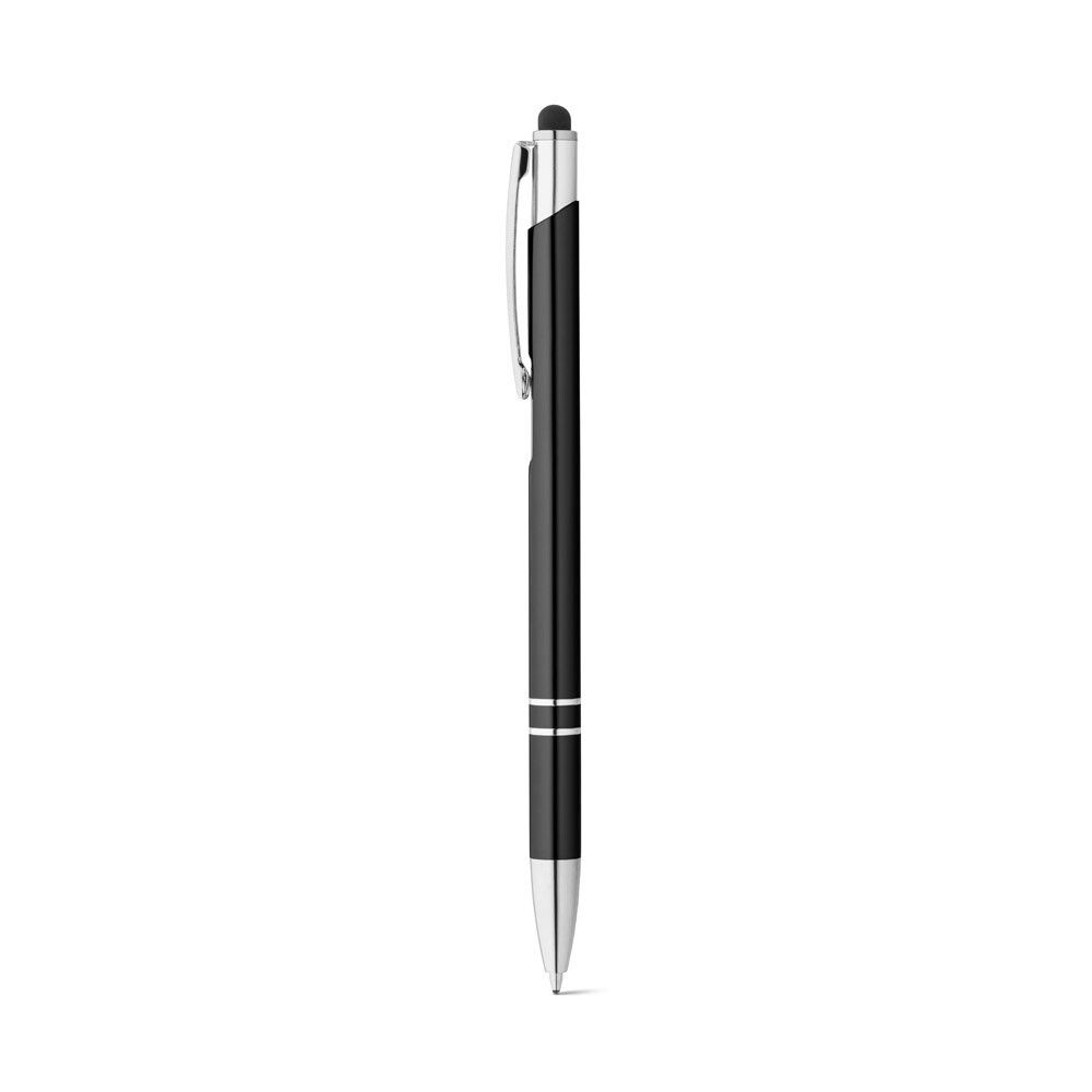 GALBA Aluminium-Kugelschreiber mit Touch Tip und Clip - schwarz-649