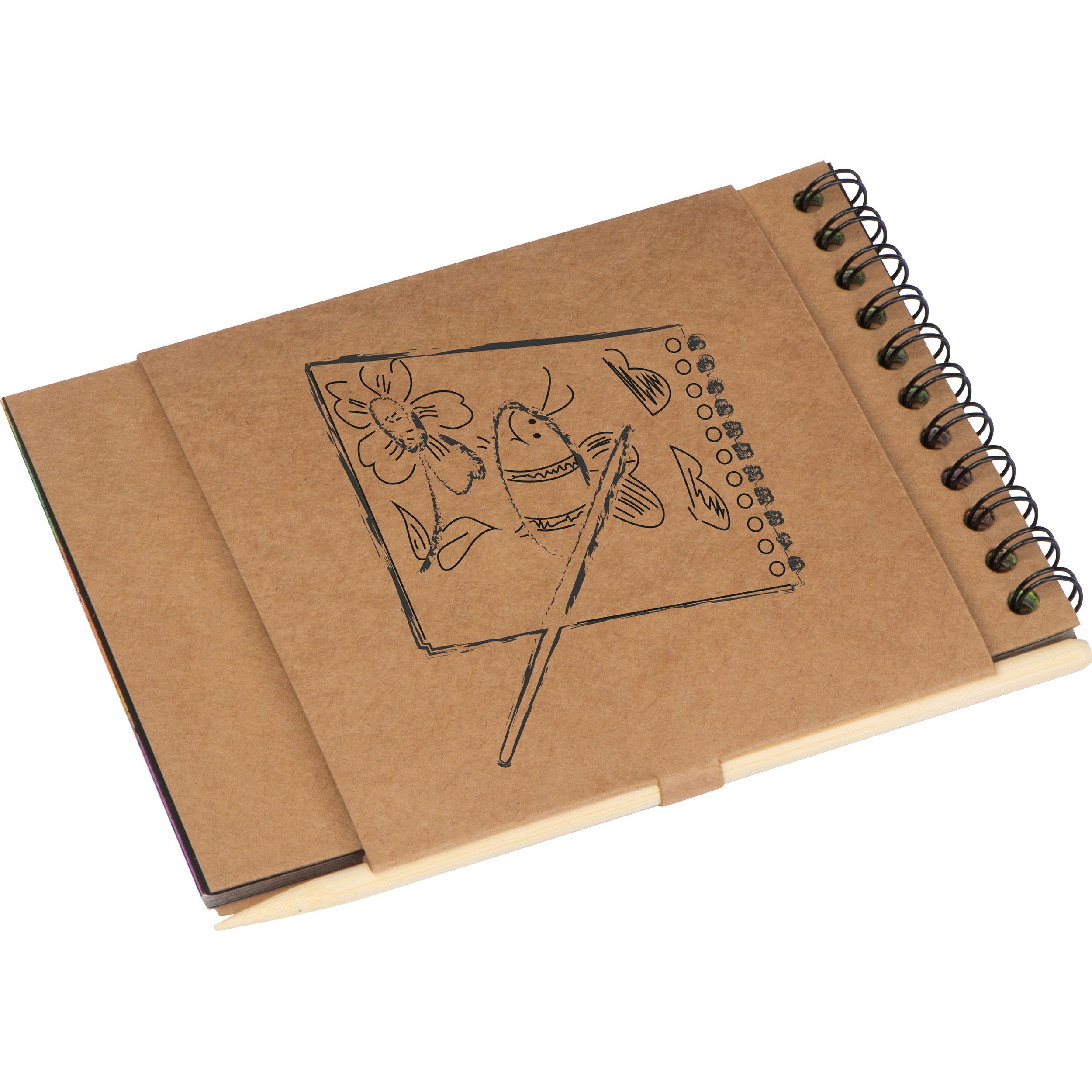 Malblock mit Kratzpapier Innsbruck - beige-852