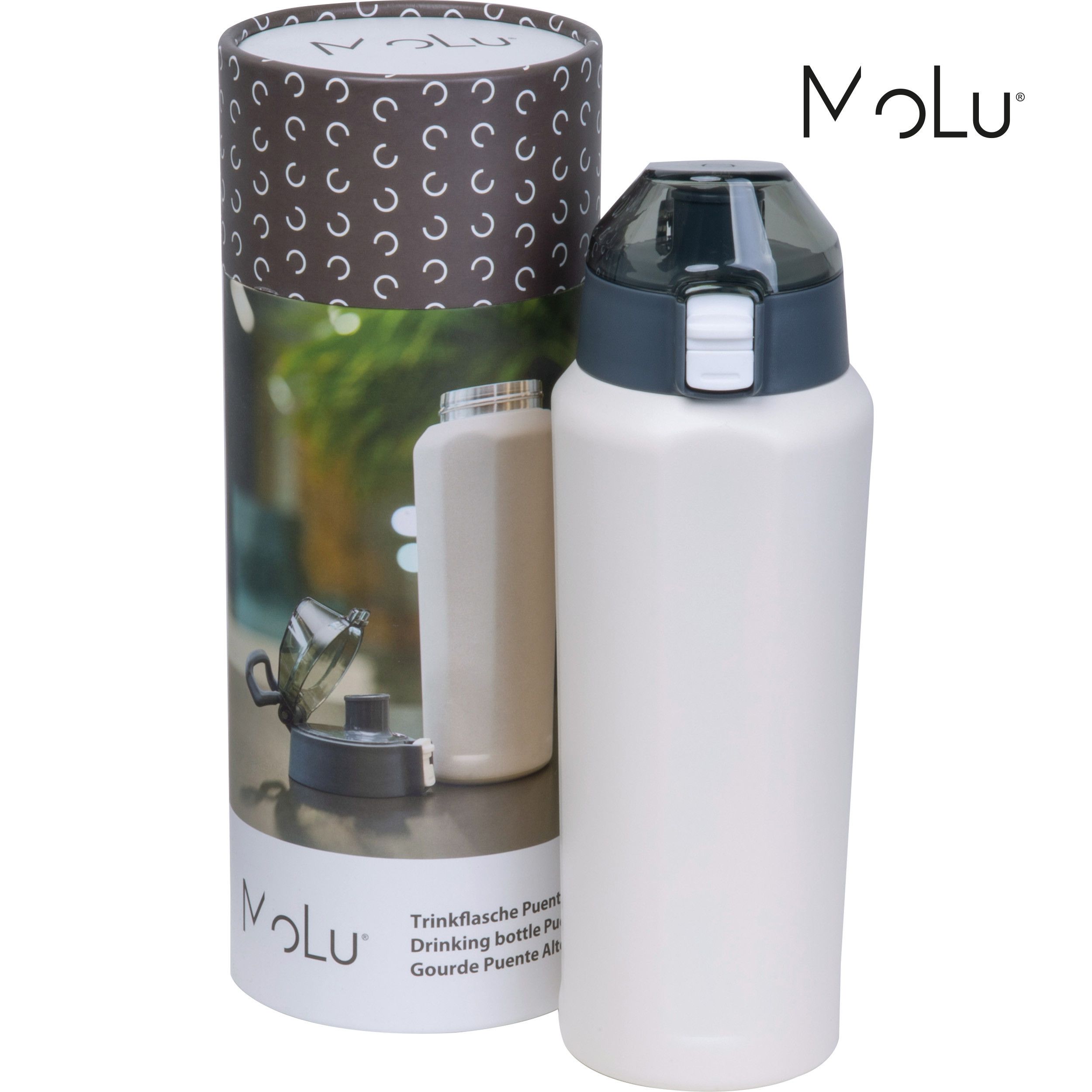 MoLu Edelstahlflasche Puente Alto 600 ml - weiß-136