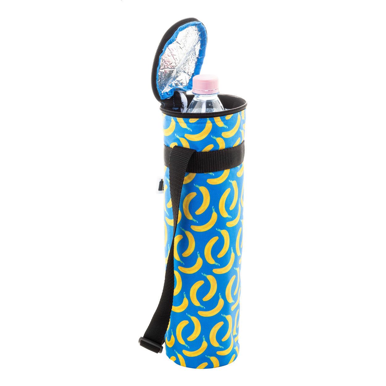 CreaCool Aqua custom bottle cooler bag - schwarz - weiß-758