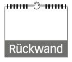 Veredelungsposition auf verlängerter Rückwand