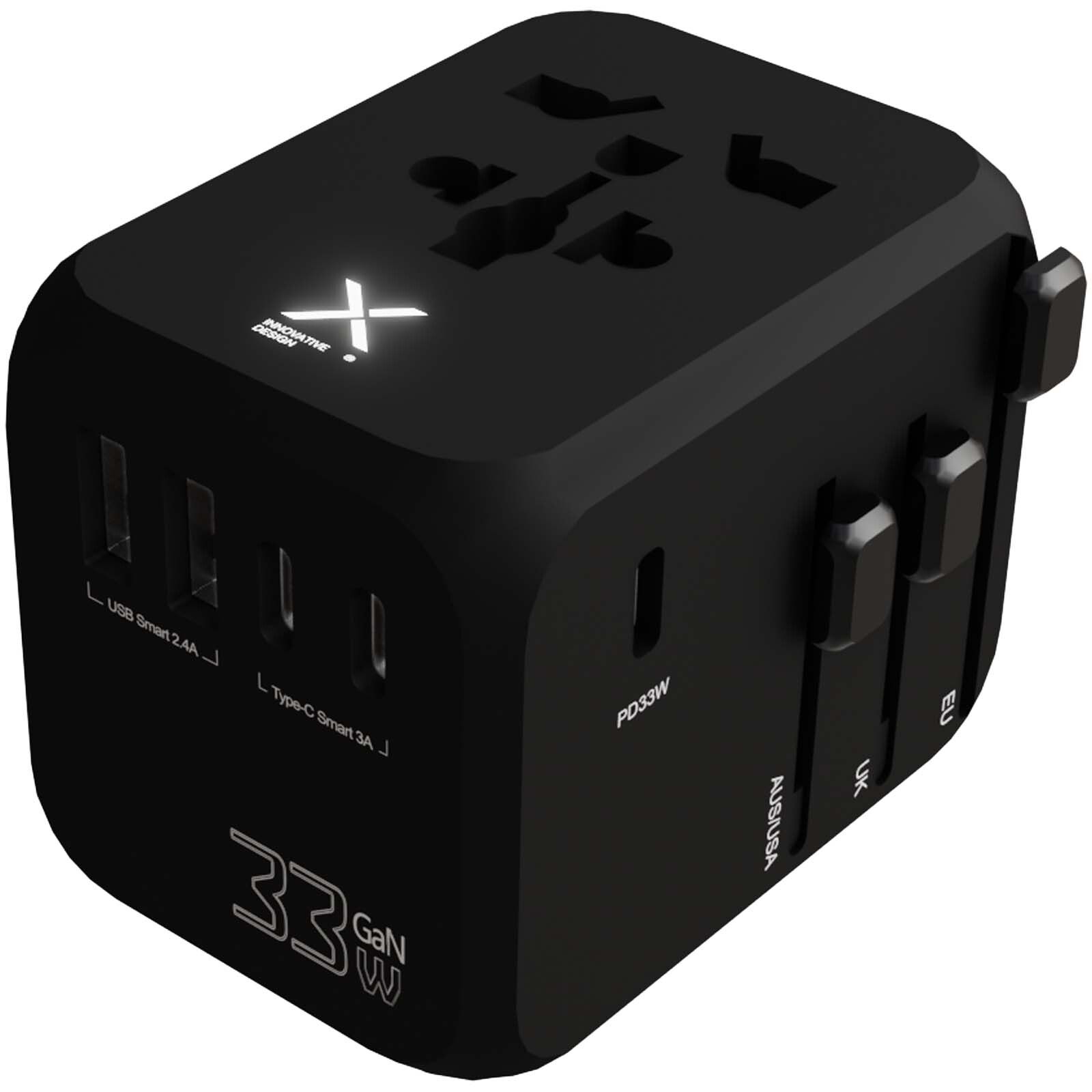 SCX.design T16 Universeller Reiseadapter - schwarz-322