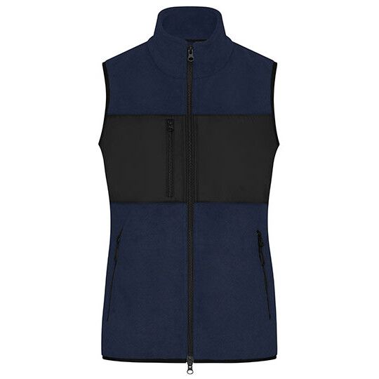 Ladies´ Fleece Vest - navy - black-822