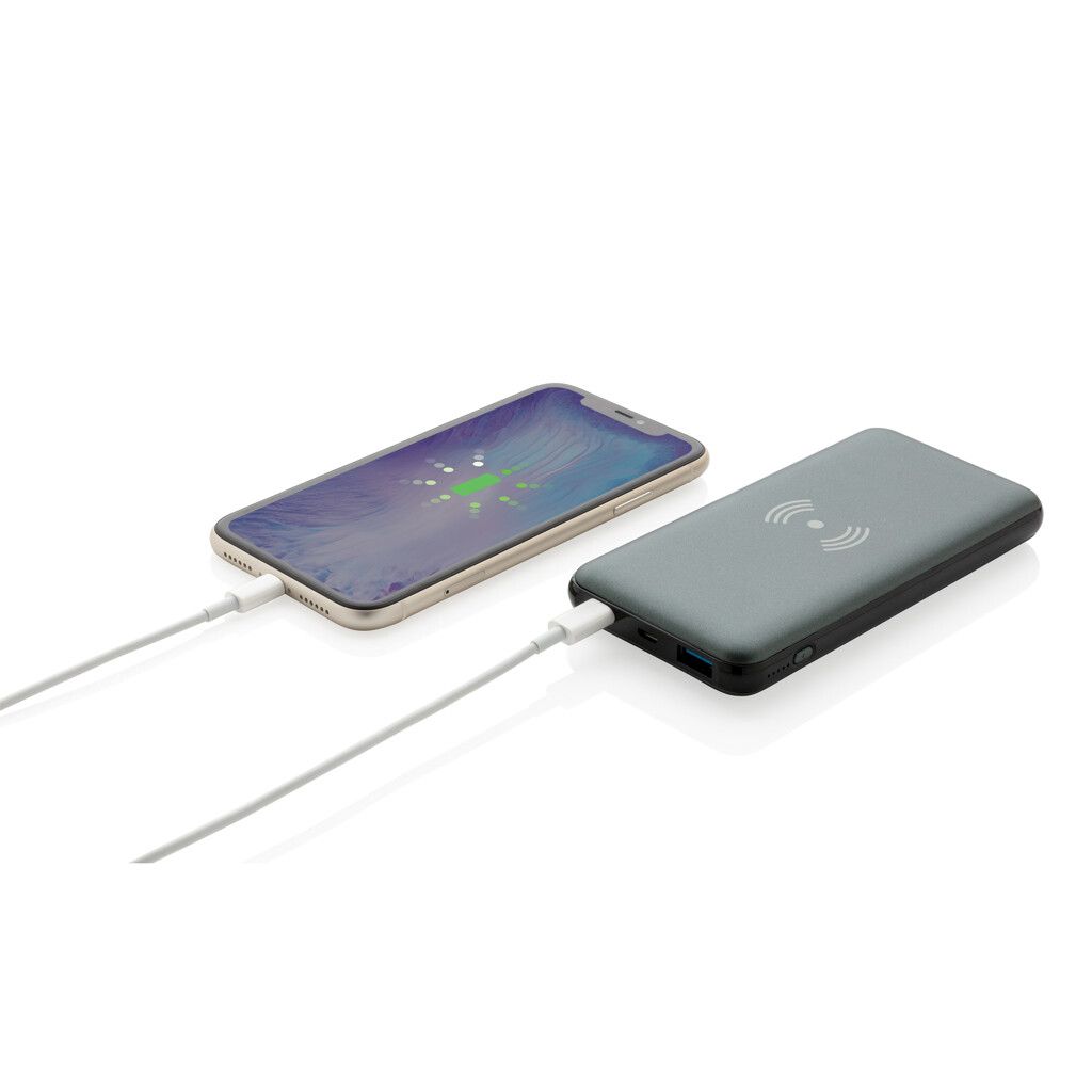 10.000 mAh FastCharging 10W Wireless Powerbank mit PD - grau-824
