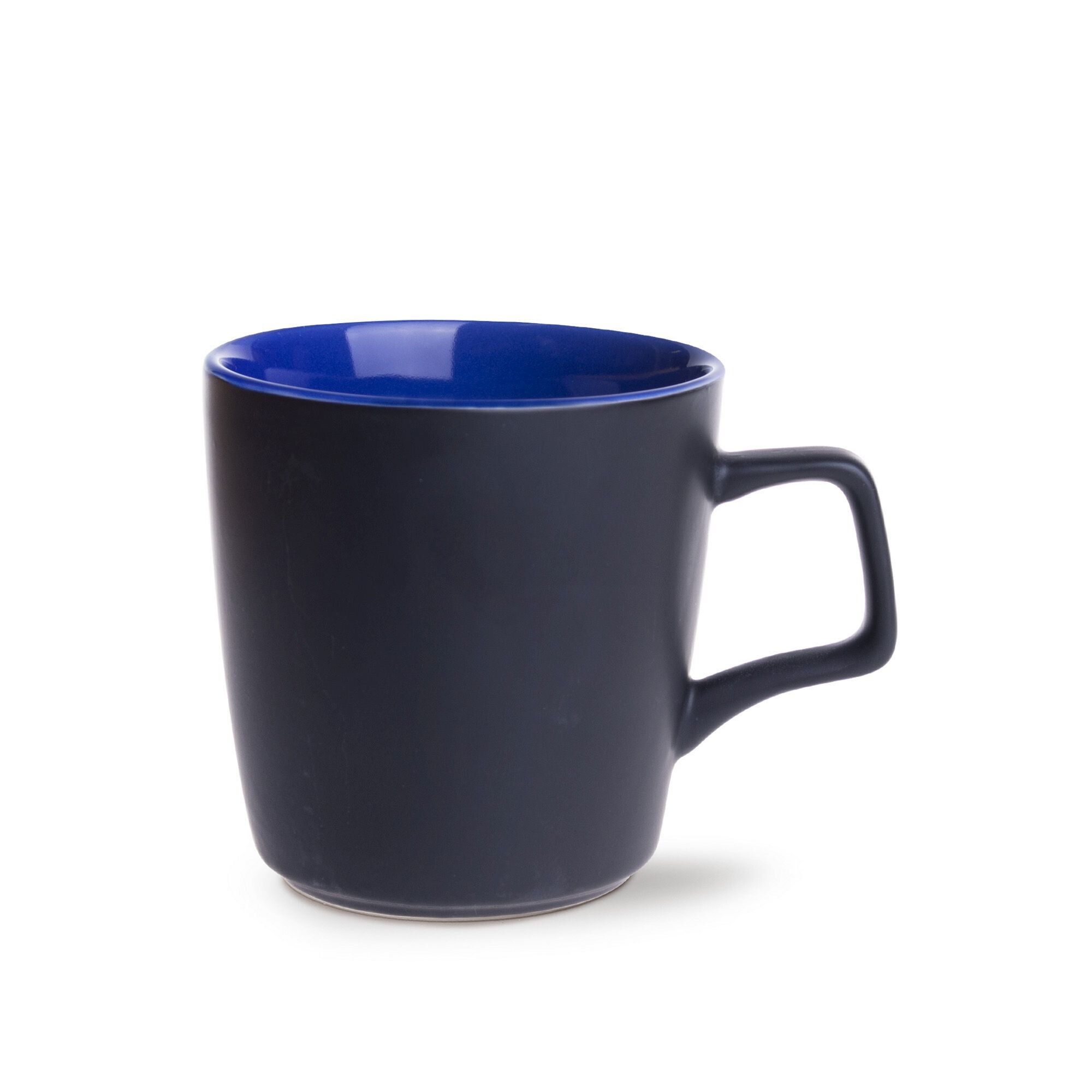 Becher Barrel Supreme 300 ml - matt schwarz - reflexblau-611