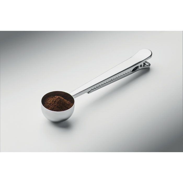 Dosierlöffel mit Klemme SPOONCOOP - silber-759