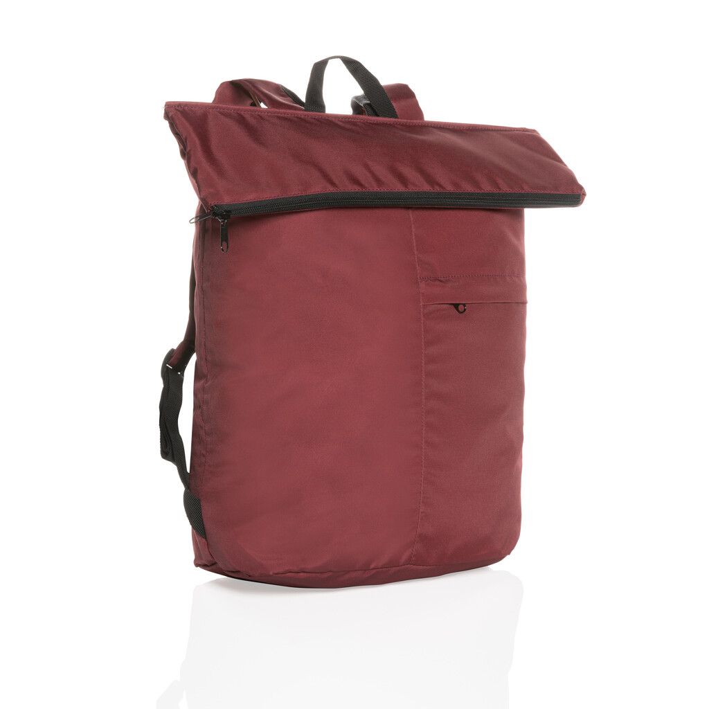 Dillon AWARE™ RPET faltbarer Lightweight-Rucksack - rot-327