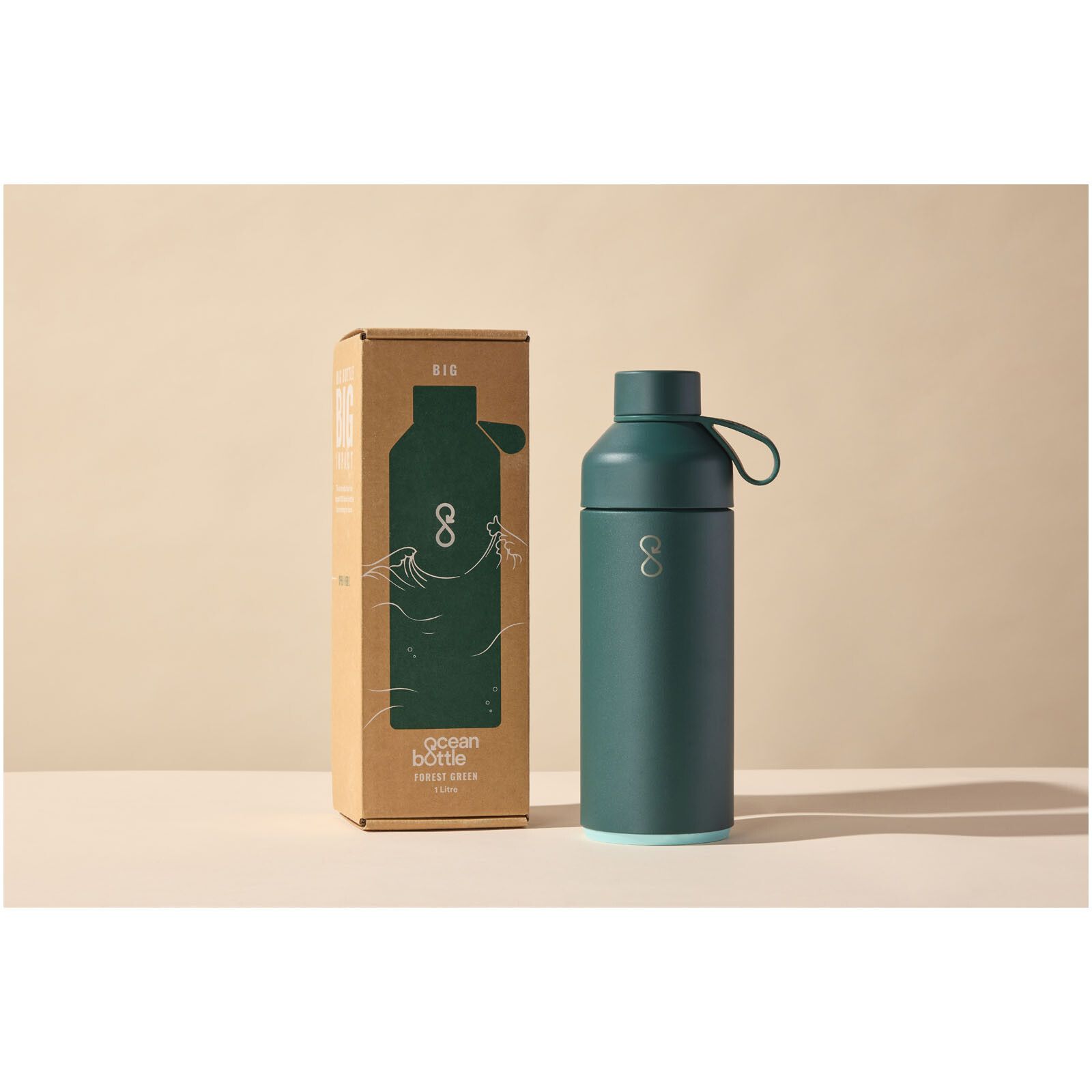 Big Ocean Bottle 1 L vakuumisolierte Flasche - waldgrün-61