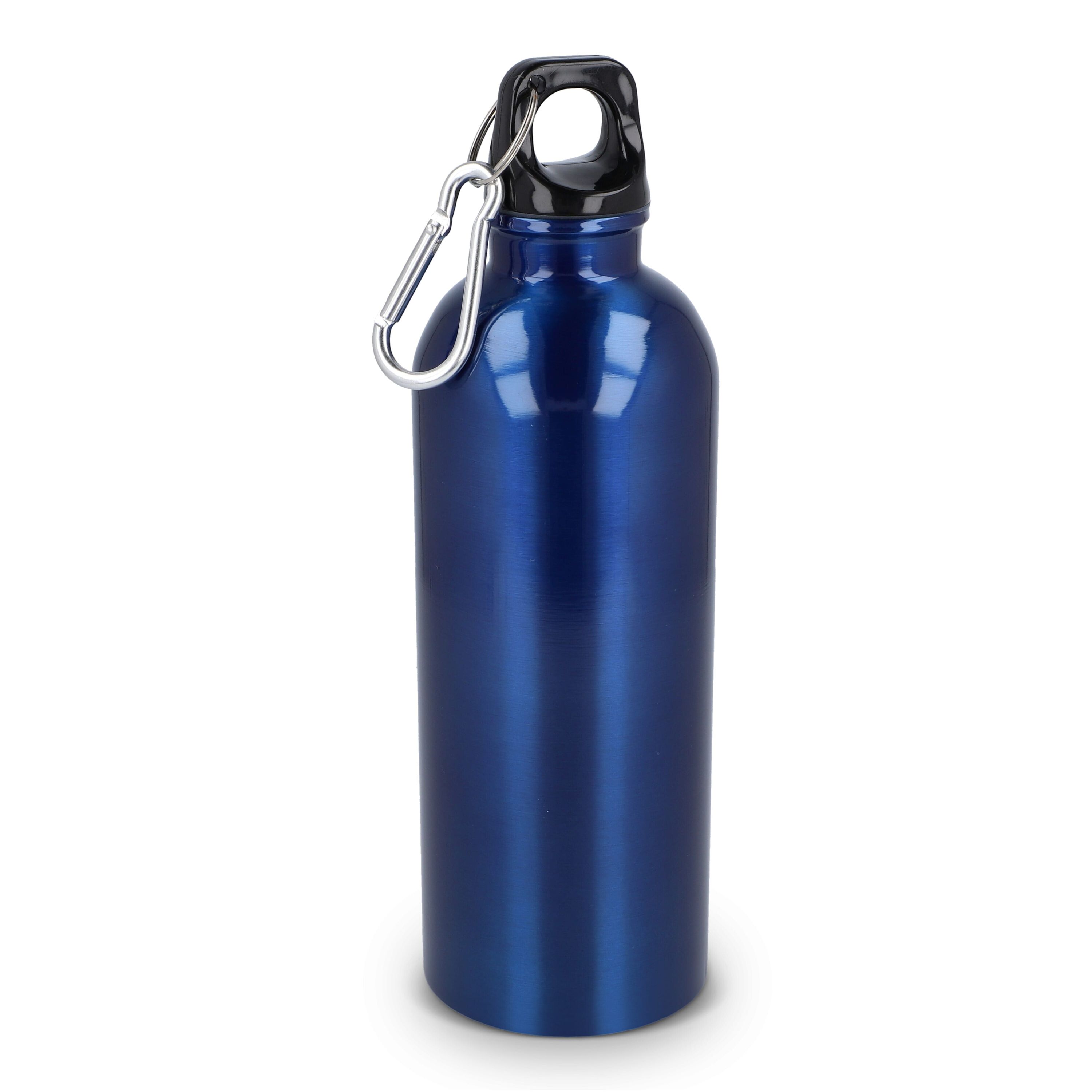 R-Edelstahl einwandige Flasche mit Karabiner 500 ml - blau-786