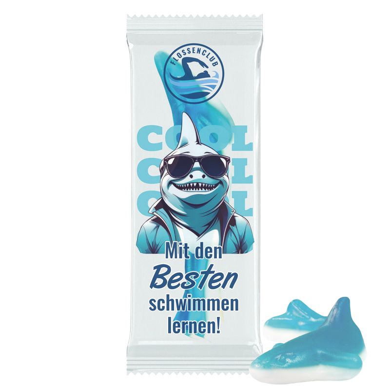 Trolli Fruchtgummi "Hai", Folie transparent-198