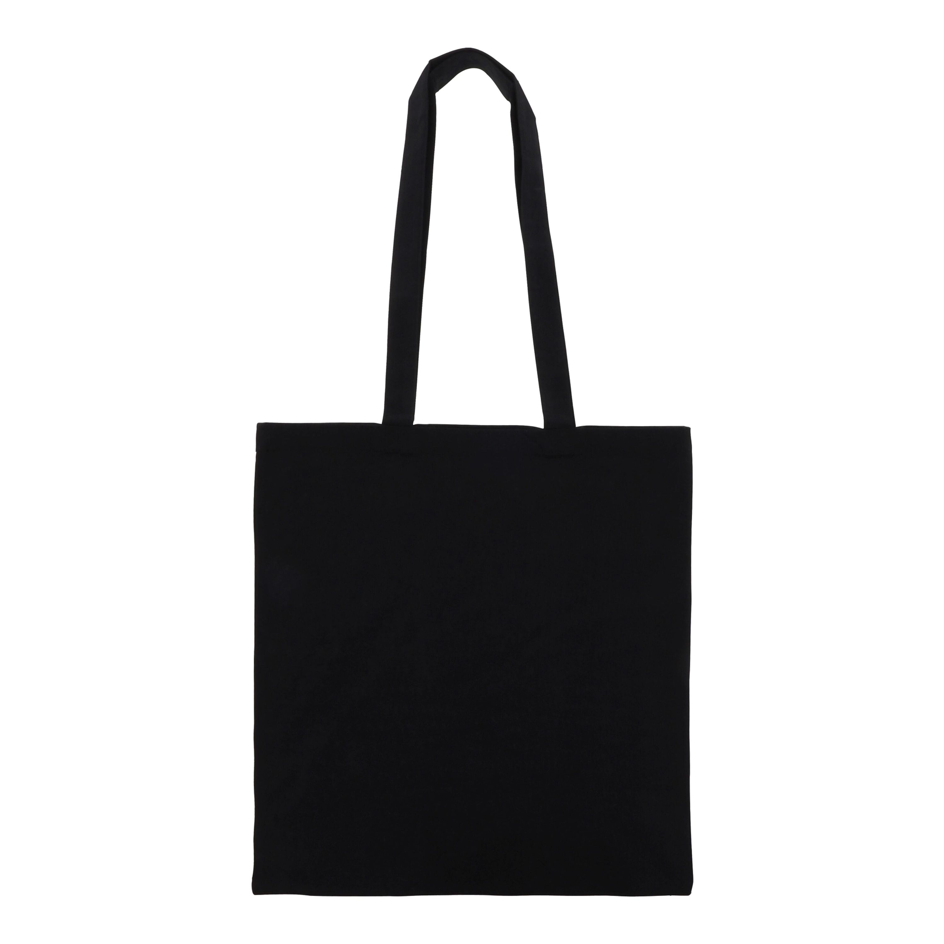 Tasche aus recycelter Baumwolle 140g/m² 38x42cm - schwarz-219