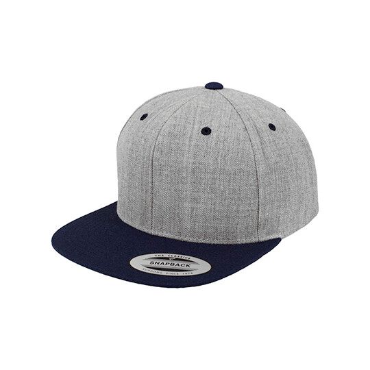 Classic Snapback 2-Tone - heather grey - navy-838