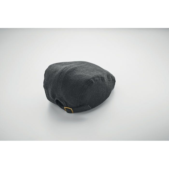 Newsboy-Kappe 335 g/m² BLIND PEAK - schwarz-574